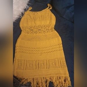 Bright crochet dress